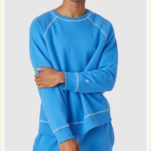 COZYLAND  By Morgan Lane Rowan Crewneck in Capri Blue
